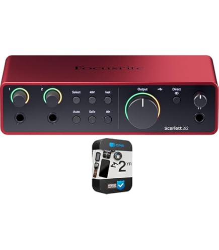 Amazon.com: Focusrite Scarlett 2i2 4th Gen USB Audio Interface